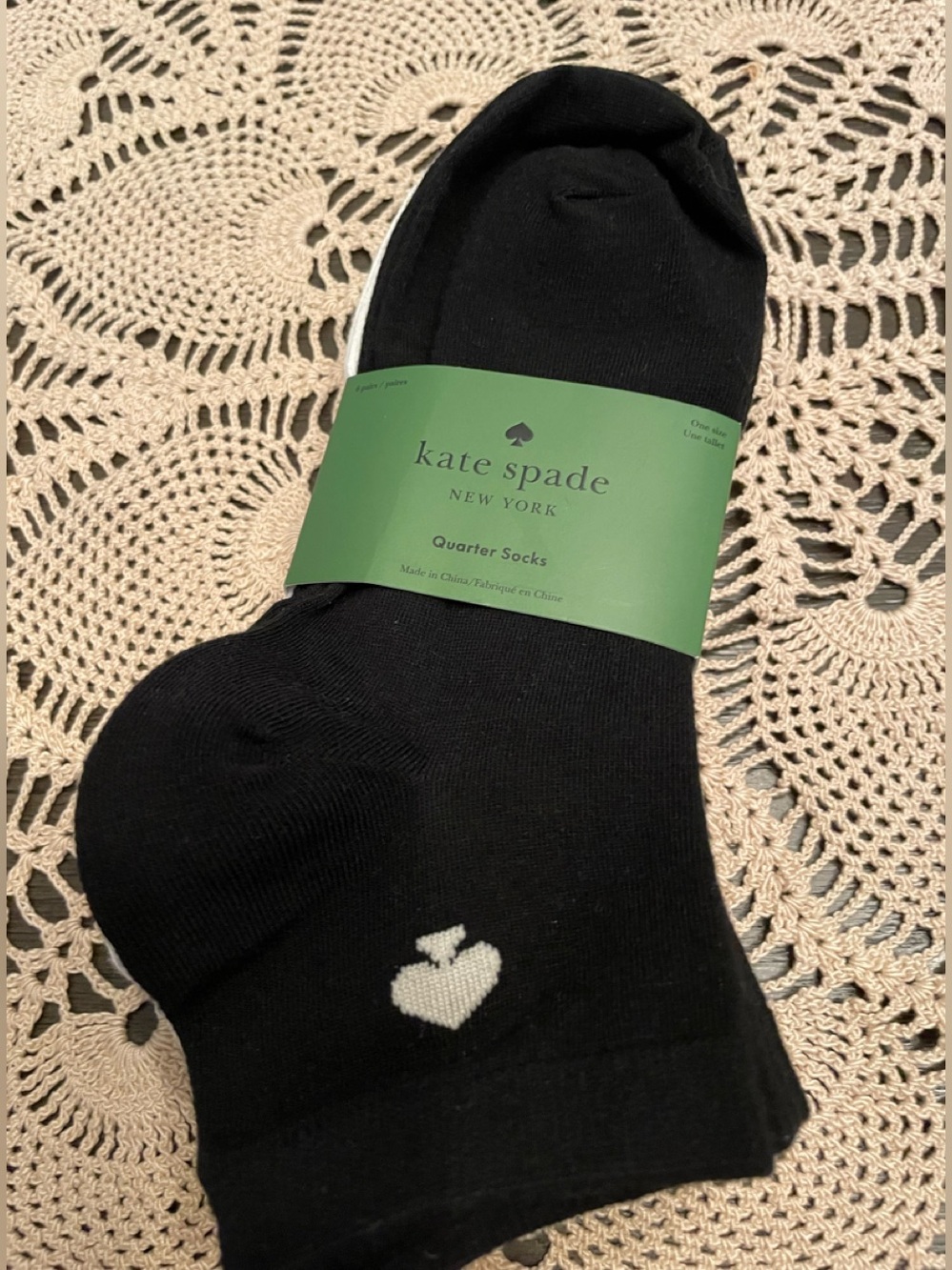kate spade 6 pairs of socks